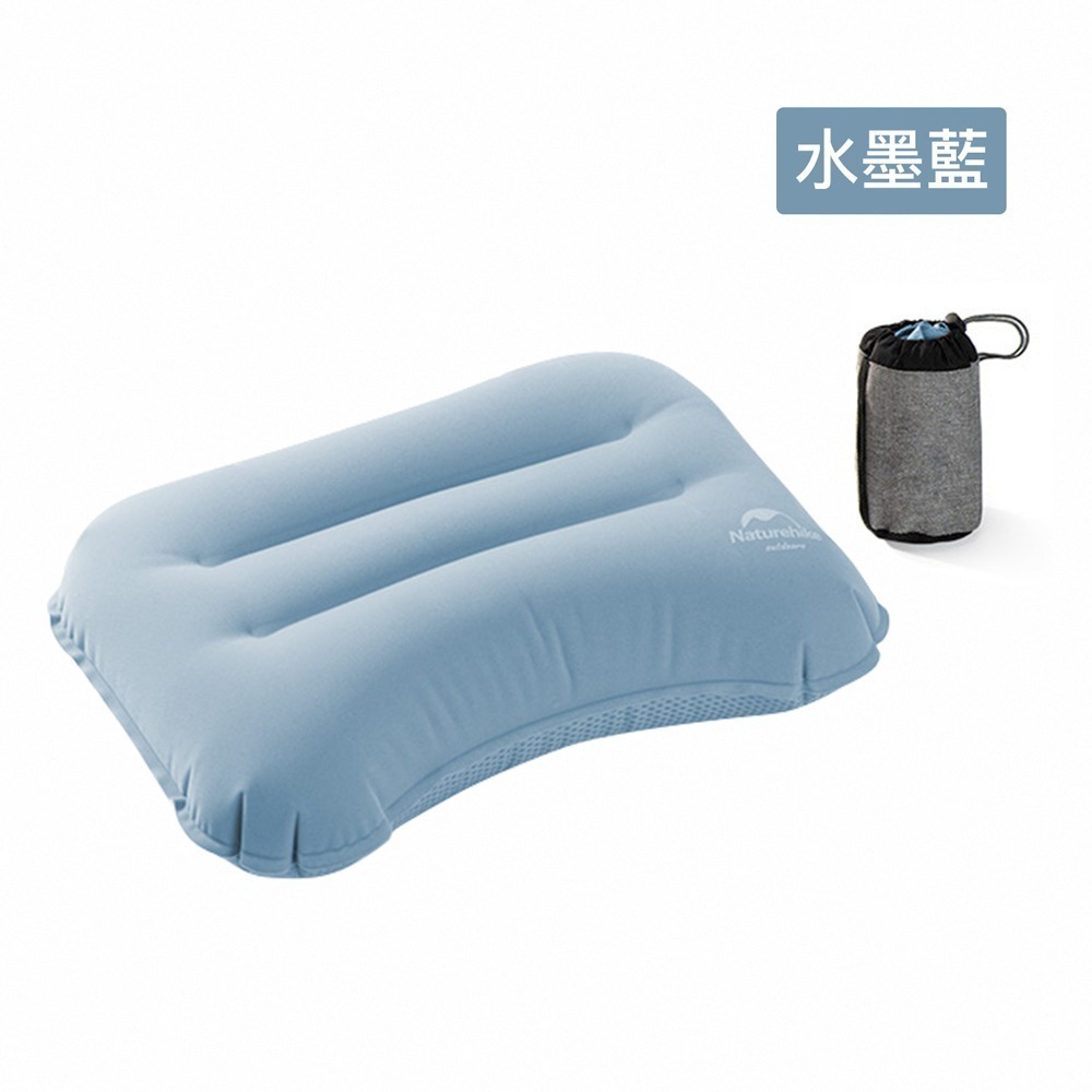 台灣現貨 NH挪客 Naturehike 馨靜✨TPU植絨充氣枕 藍/黃色-細節圖5