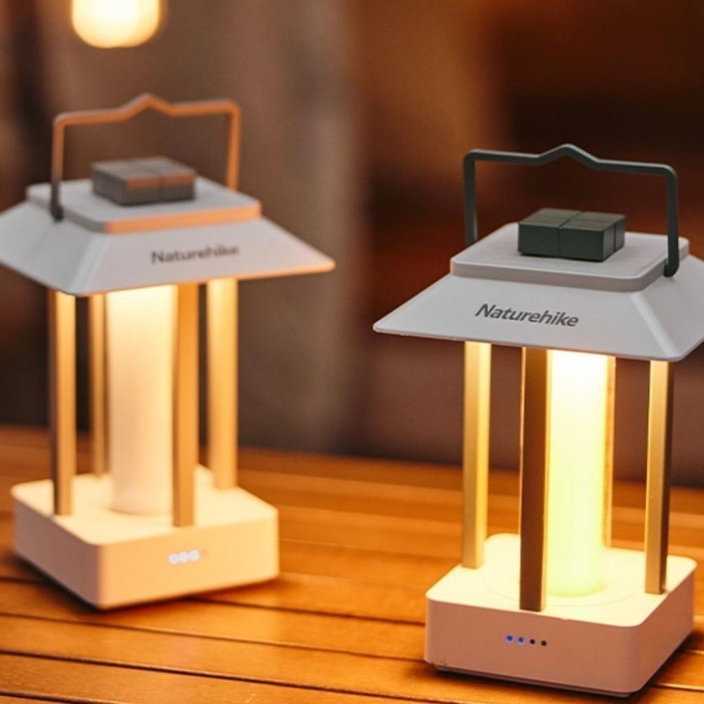 台灣現貨 NH挪客 Naturehike 月閣✨LED氛圍露營燈 戶外 IPX4 乳白棕/砂石綠-細節圖2