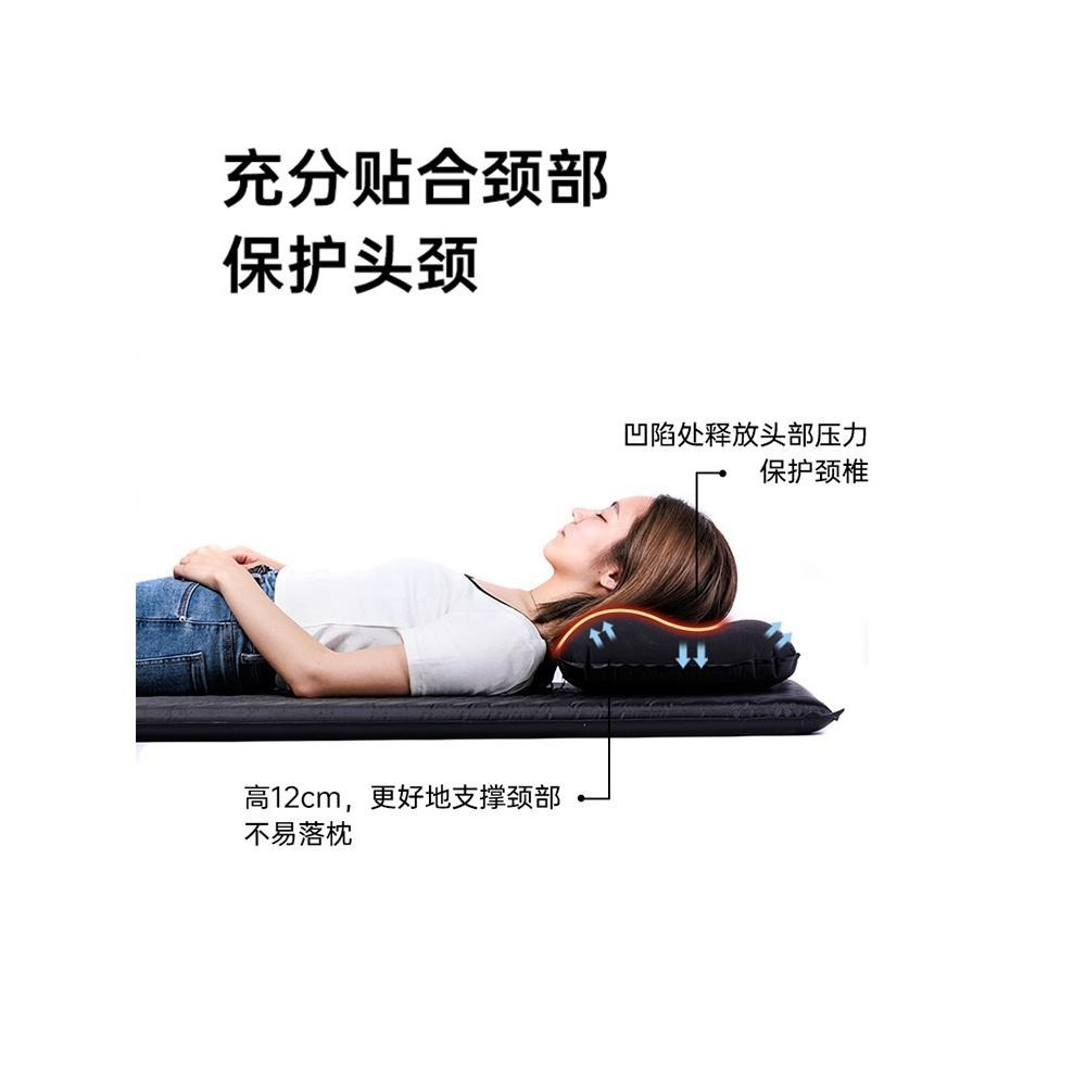 台灣現貨 Blackdog✨黑狗 海綿自動充氣枕 黑色-細節圖3