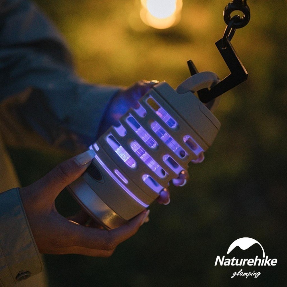 台灣現貨 NH挪客 Naturehike 星掠✨充電式 戶外滅蚊燈 營地燈照明捕蚊燈露營燈 森林綠/砂岩色-細節圖2