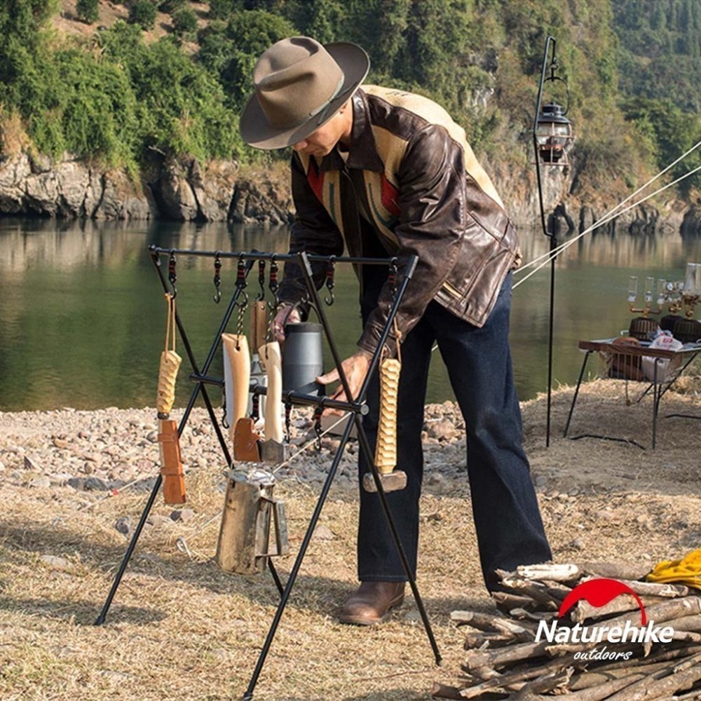 台灣現貨 NH挪客 Naturehike 晨毅✨外露營輕便三角置物掛架 中號/雙層-細節圖2