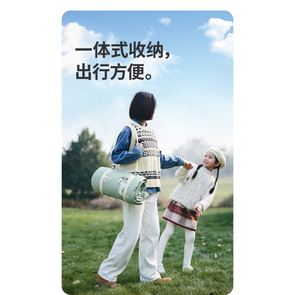 台灣現貨 NH挪客 Naturehike 超聲波✨戶外防潑水休閒加厚可機洗 野餐墊 防潮墊 貓咪款-細節圖3