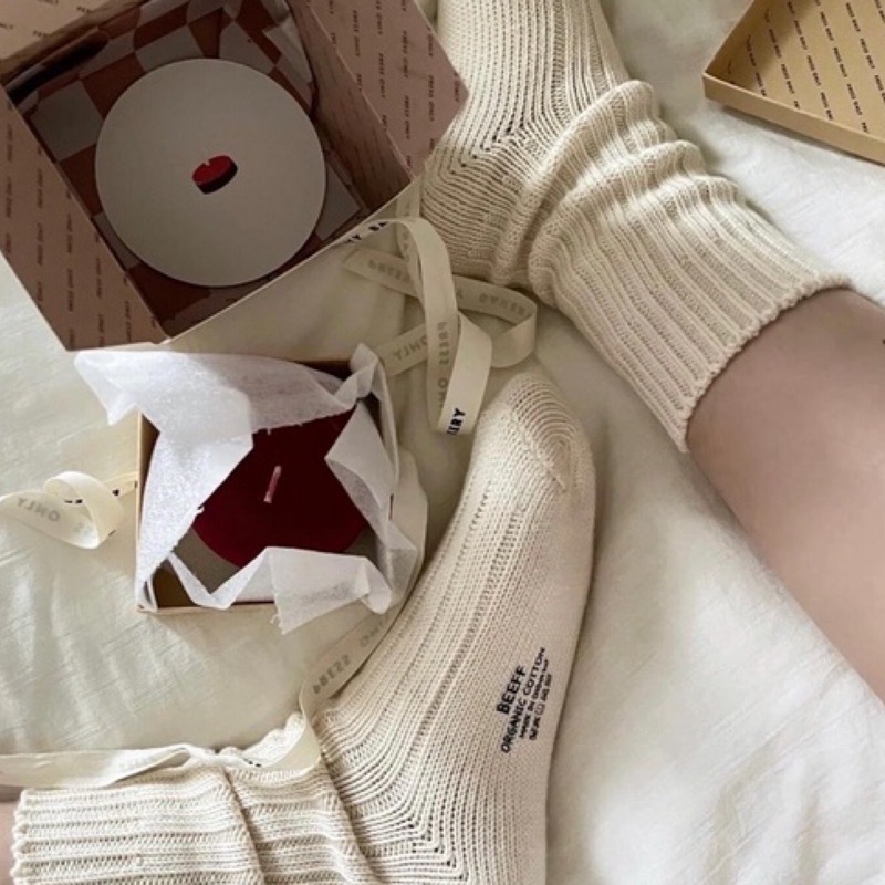 𝗡𝘅ï𝗼 （部分現貨）Beeff Socks 有機棉復古加厚粗線長襪 日系健康環保襪 city boy-細節圖6