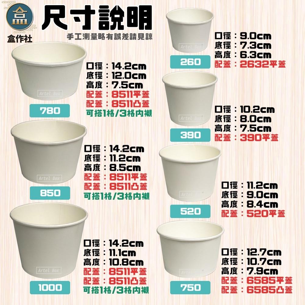 【盒作社】空白紙湯杯系列🍱[箱購免運優惠專區]#台灣製造/紙湯碗/外帶餐盒/一次性餐盒/環保餐盒/紙-細節圖2