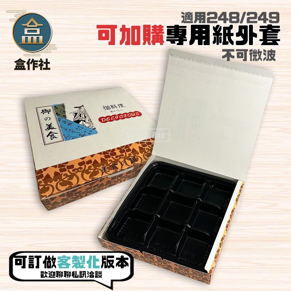 【盒作社】內嵌九宮格日式餐盒249🍱黑色塑膠餐盒/可微波餐盒/外帶餐盒/一次性餐盒/免洗餐具/環保餐盒/九宮格/精緻餐盒-細節圖5