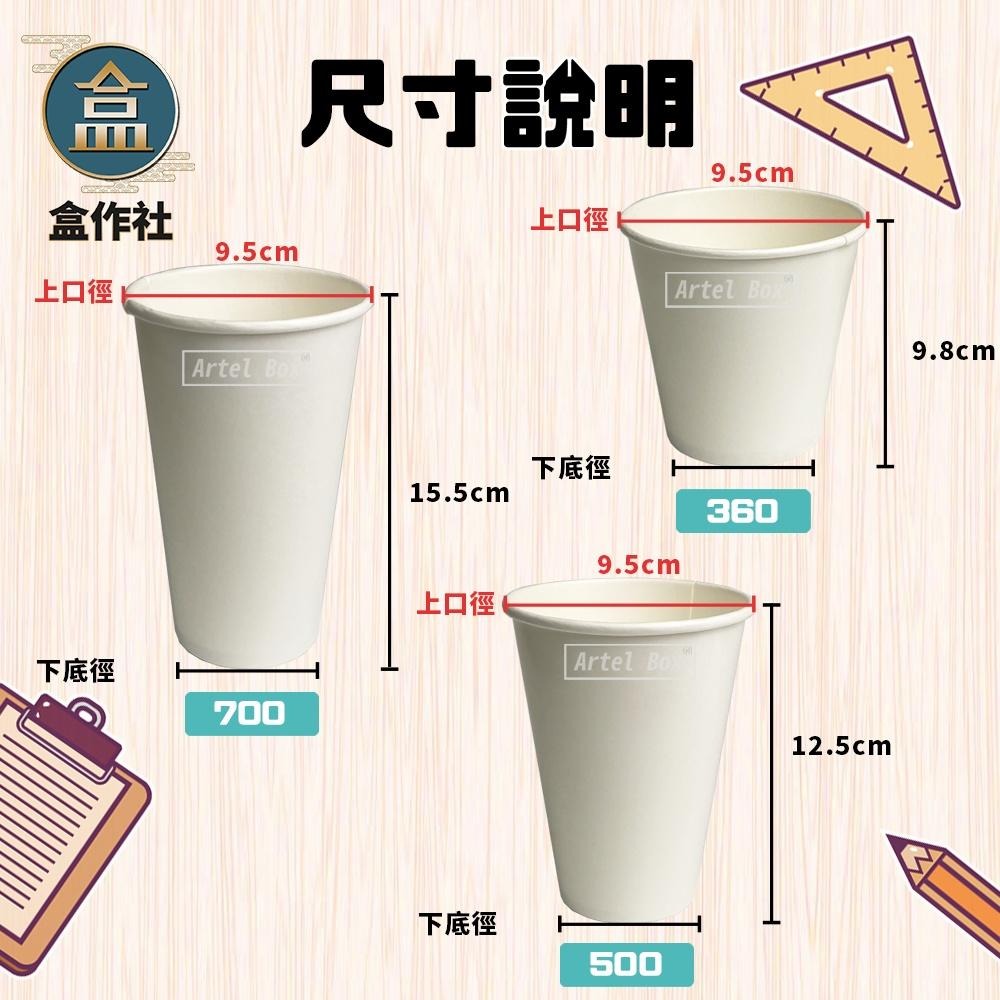 【盒作社】95口徑空白紙杯系列🥤#台灣製造/紙杯/外帶容器/飲料杯/環保紙杯/就口杯/提袋/杯架/減塑-細節圖4