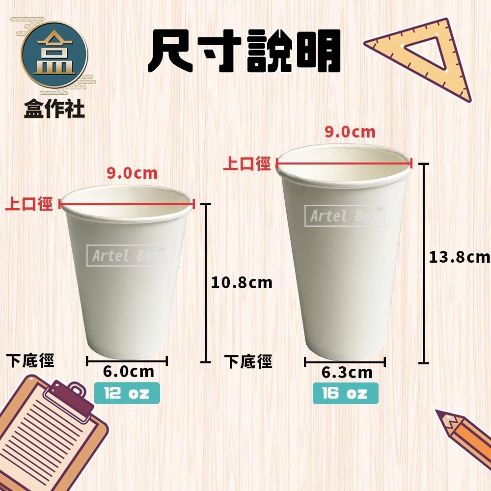 【盒作社】90口徑空白咖啡杯系列☕台灣製造/紙杯/外帶容器/飲料杯/環保紙杯/就口杯/提袋/杯架/加厚紙張/耐熱-細節圖4