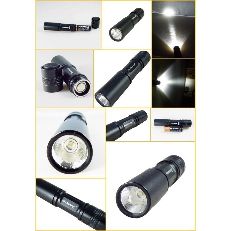 【光華車神】 Fire Monster 15W 鋁鎂合金超迷你手電筒 CREE R2 激白光 LED AA01-細節圖5