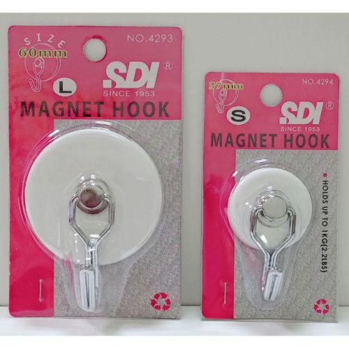 SDI 超級強力磁鐵掛勾 4293 ( 大 )、 4294 ( 小 ) 超強力 磁鐵 掛勾 磁鐵掛勾 手牌