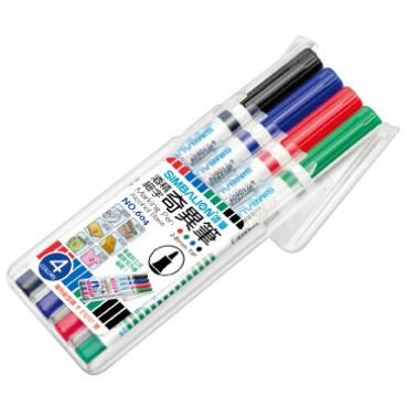雄獅 SIMBALION NO.600 NO.604 ( 四色組 ) 油性、快乾、油性筆、彩色、簽名筆 奇異筆