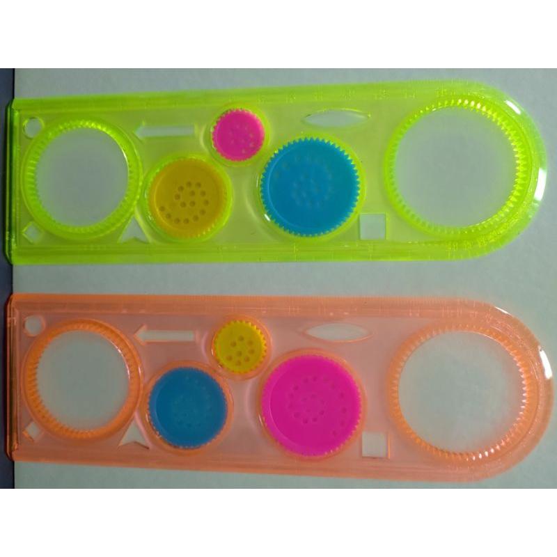 鴻昌 圈圈尺 繪圖尺 尺 顏色隨機出-細節圖3