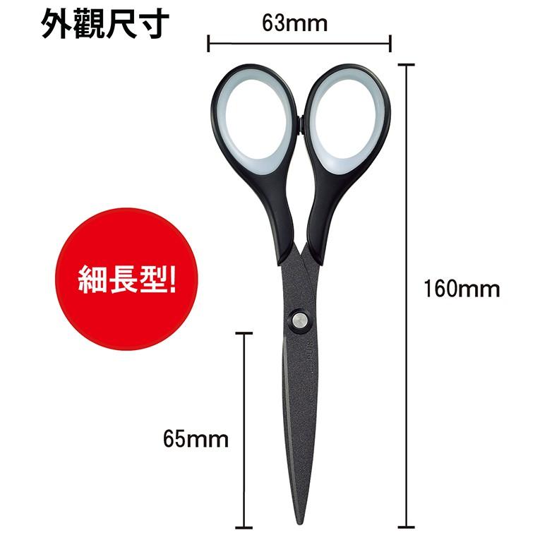 PLUS 34-301 SC-160S (附蓋) 白 34-303 SC-160SF (不沾膠附蓋) 黑 剪刀 普樂士-細節圖6