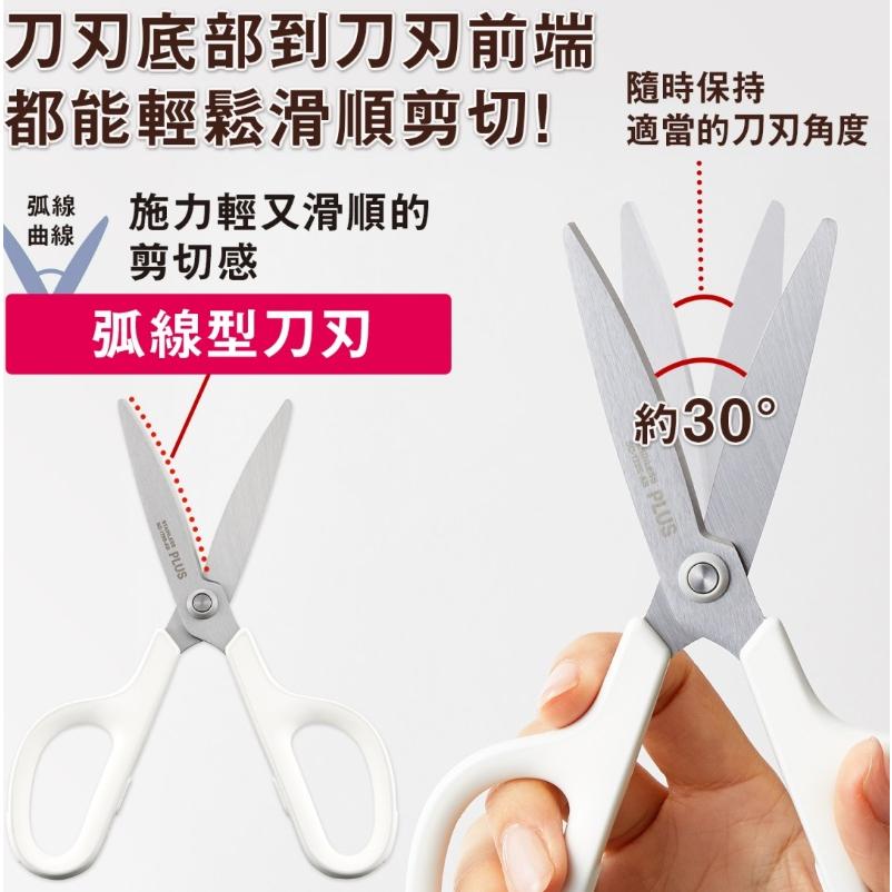 PLUS SC-175S-AB 抗菌型 弧線剪刀 普樂士 弧線 剪刀 35-735、736、737 顏色隨機出貨-細節圖3
