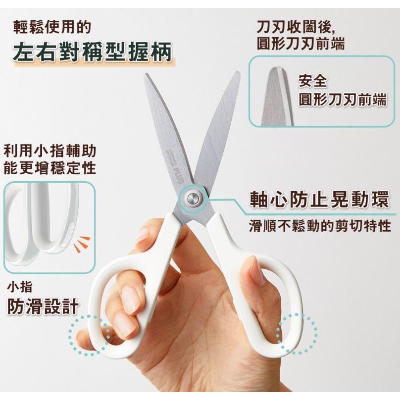 PLUS SC-175S-AB 抗菌型 弧線剪刀 普樂士 弧線 剪刀 35-735、736、737 顏色隨機出貨-細節圖5