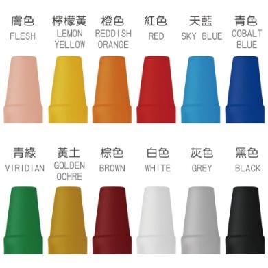 雄獅 EC-12 水性蠟筆 12色 水性 蠟筆 奶油獅 SIMBALION-細節圖3