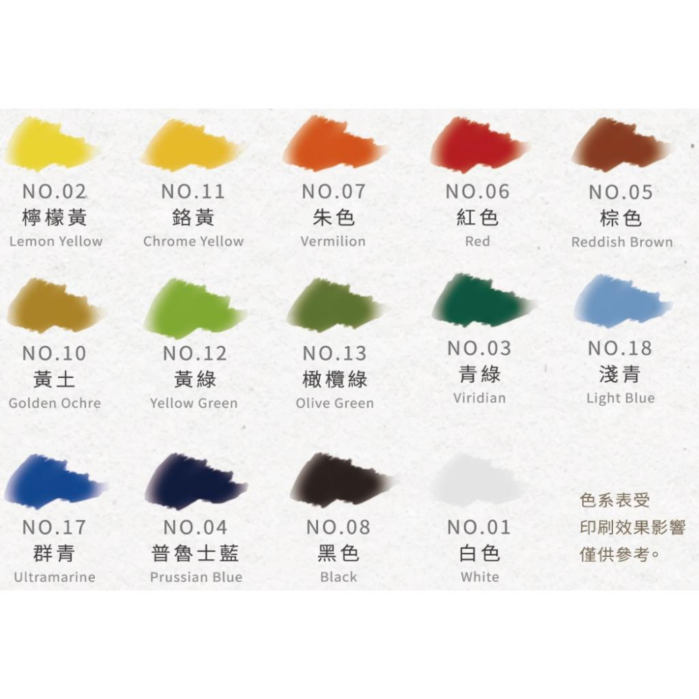 雄獅 CWC-14 14色透明水彩 SIMBALION 14色 透明水彩 透明 水彩 顏料-細節圖3