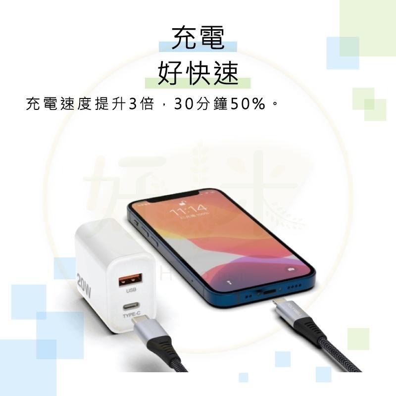 Polywell 1A1C充電頭 20W 充電頭 PD快充頭 快速充電器 R3E498 好米-細節圖4