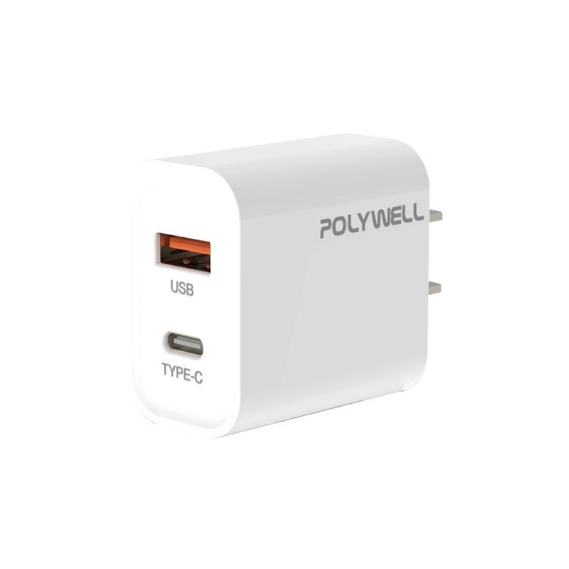 Polywell 1A1C充電頭 20W 充電頭 PD快充頭 快速充電器 R3E498 好米-細節圖2