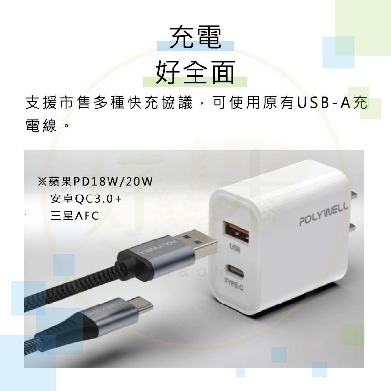 Polywell 1A1C充電頭 20W 充電頭 PD快充頭 快速充電器 R3E498 好米-細節圖6