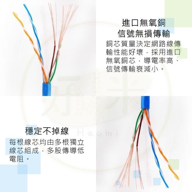 網路線CAT6 金屬接頭 RJ45 高速寬頻網路線 高速網路線 ADSL 路由器 乙太網路線 好米-細節圖7