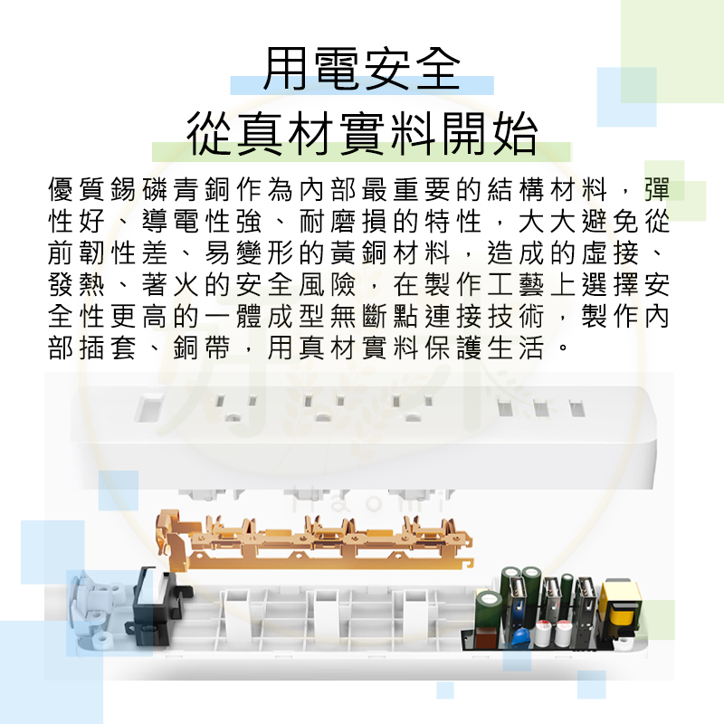 小米延長線含USB 小米延長線 米家延長線 USB延長線 多孔延長線 過載保護 自動斷電-細節圖3