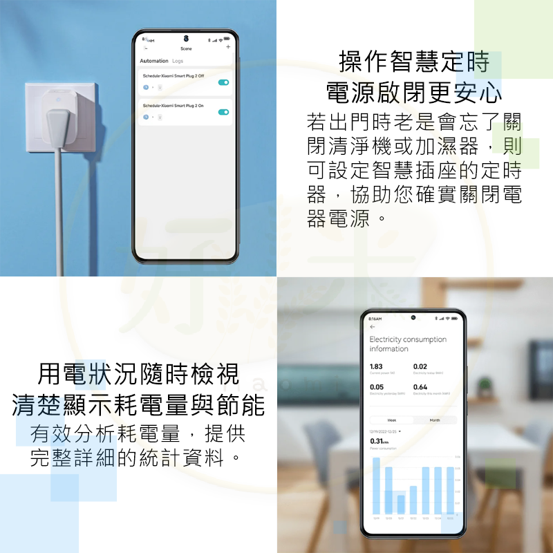 小米智慧插座2 米家智慧插座2 智慧插座2 智能插座 智慧插座 插座 好米 CCAJ23LP01D0T2-細節圖5