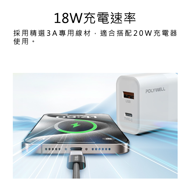 充電線 編織充電線 傳輸線 USB線  Type-C 100cm 快充線 三星充電線 蘋果充電線 小米充電線-細節圖3