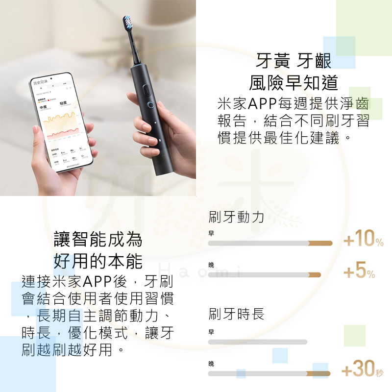 米家電動牙刷 T501 電動牙刷 小米電動牙刷 牙刷-細節圖5