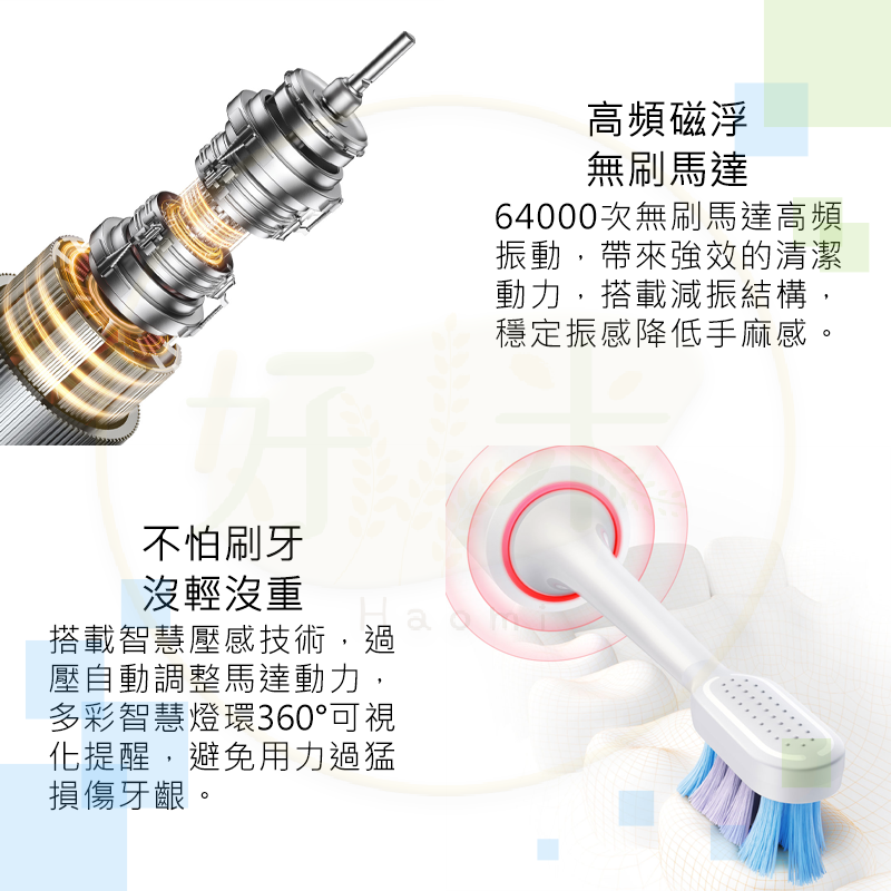 米家電動牙刷 T501 電動牙刷 小米電動牙刷 牙刷-細節圖7