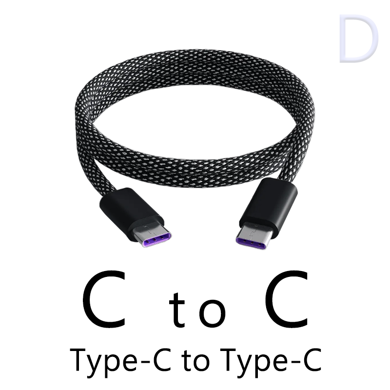 D: Type-C to Type-C(裸線)