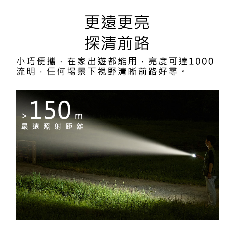 米家多功能便攜手電筒 米家多功能手電筒 米家手電筒 SOS 露營 手電筒 好米-細節圖3