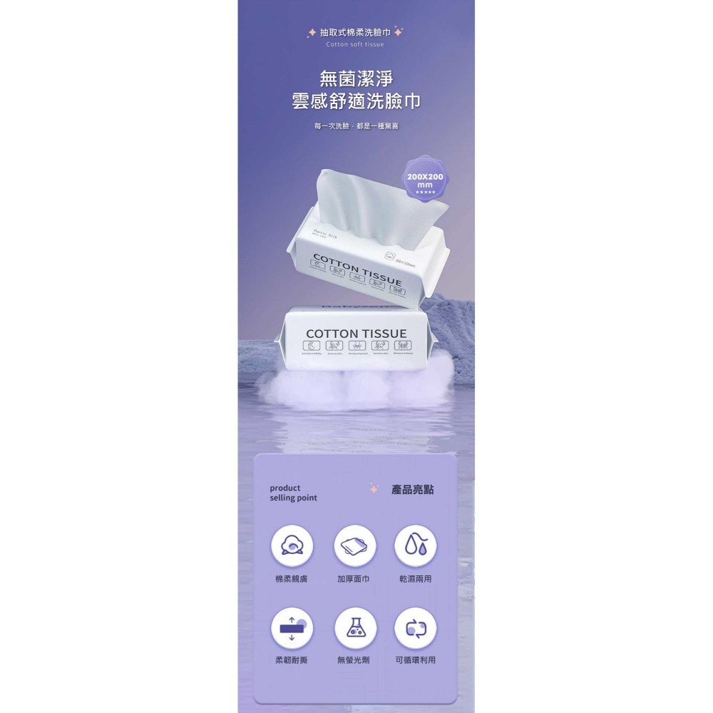 【7-ELEVEN 門市團購】純棉棉柔一次性加厚洗臉巾(四入組)-細節圖2
