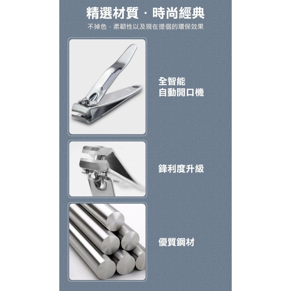 【限時購】七件式不鏽鋼指甲剪套組-細節圖7