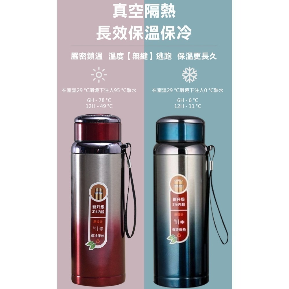 【限時購】316大容量保溫杯 1000ML 星曜杯保溫瓶-6入組(平均一支149)可選色門市激勵案-細節圖5