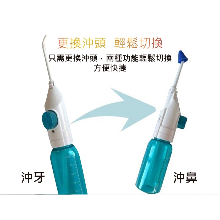 【好評不斷】新一代攜帶式強力沖牙洗鼻器(兩用款)-細節圖6