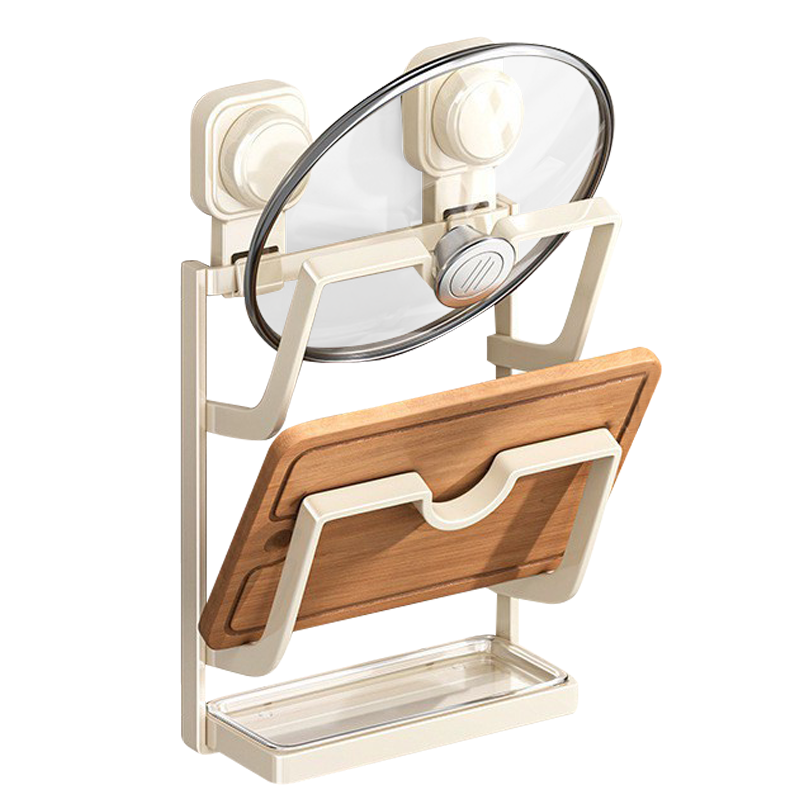 【限時購】免打孔壁掛菜板鍋蓋架-規格圖11