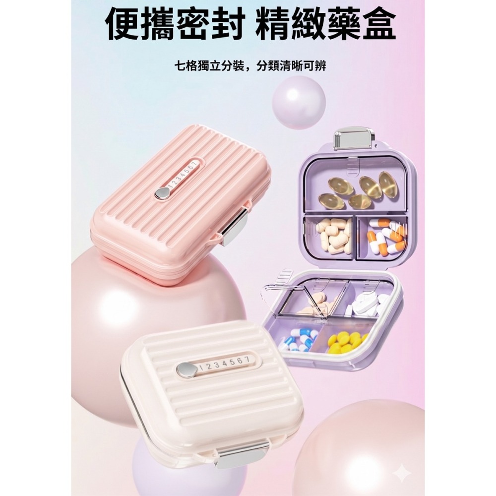 【7-ELEVEN 門市團購】高顏值隨身款]隨身藥盒-細節圖2
