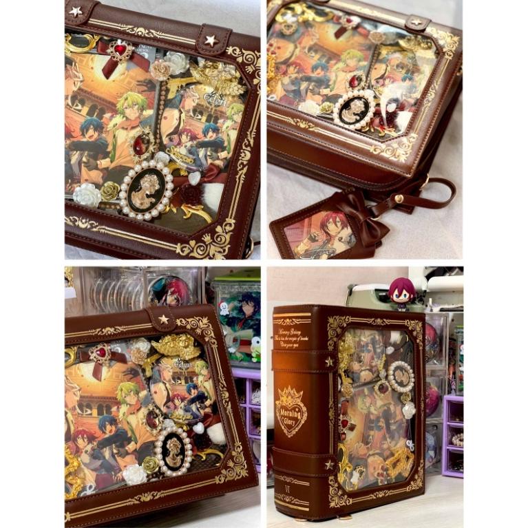 RM 預購+現貨 魔法書 痛包 燙金 復古 單肩 斜跨 甜美 學院 日常-細節圖6