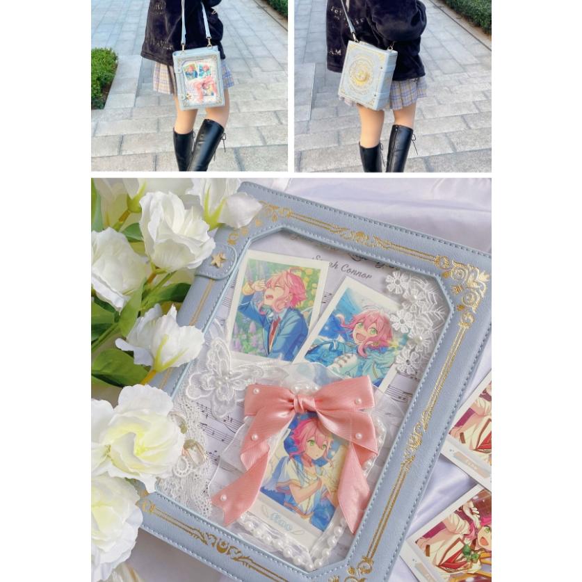 RM 預購+現貨 魔法書 痛包 燙金 復古 單肩 斜跨 甜美 學院 日常-細節圖7