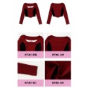 RM 預購 暗夜黑莓 紅黑 特別設計 裝飾 秋冬 綁帶 長袖 外套 套裝 日常-規格圖8