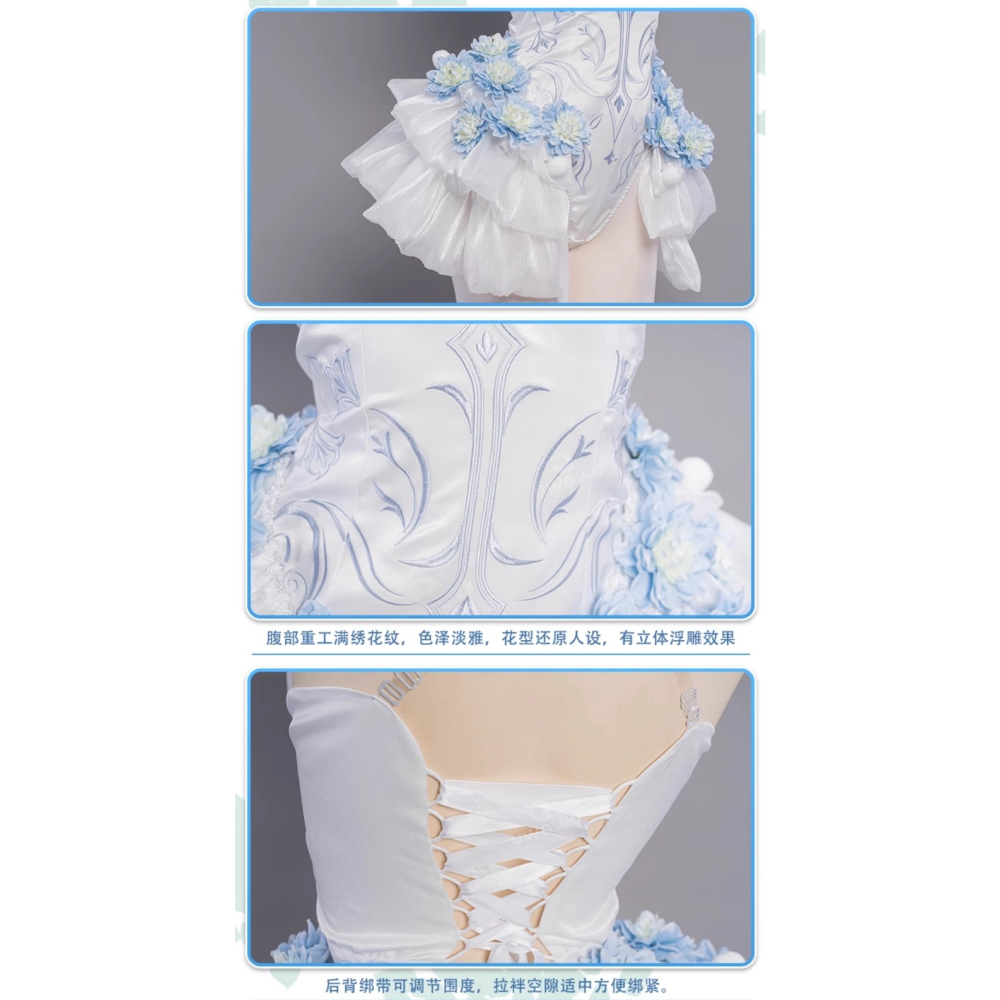 RM 預購 初春的音律 粉蝶花精靈 初音 V家 動漫 角色扮演 COSPLAY-細節圖7