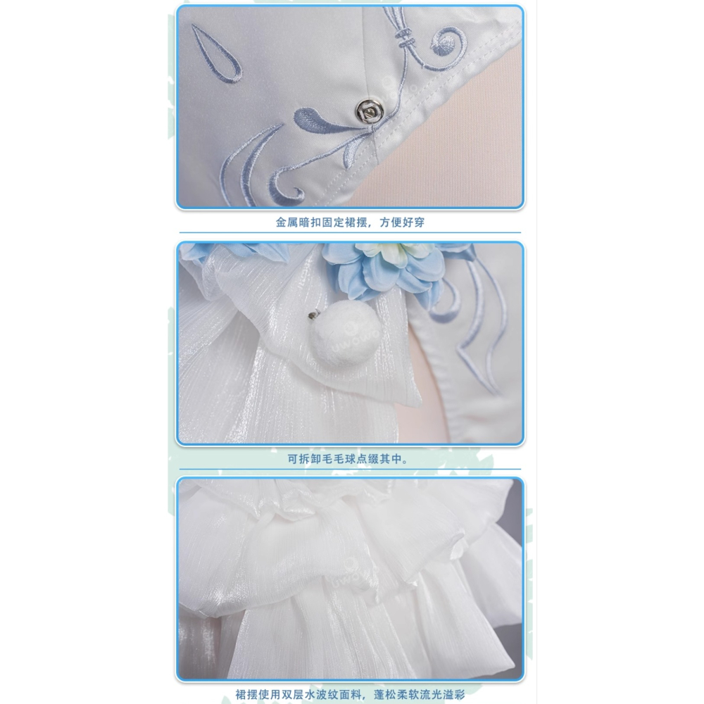 RM 預購 初春的音律 粉蝶花精靈 初音 V家 動漫 角色扮演 COSPLAY-細節圖9