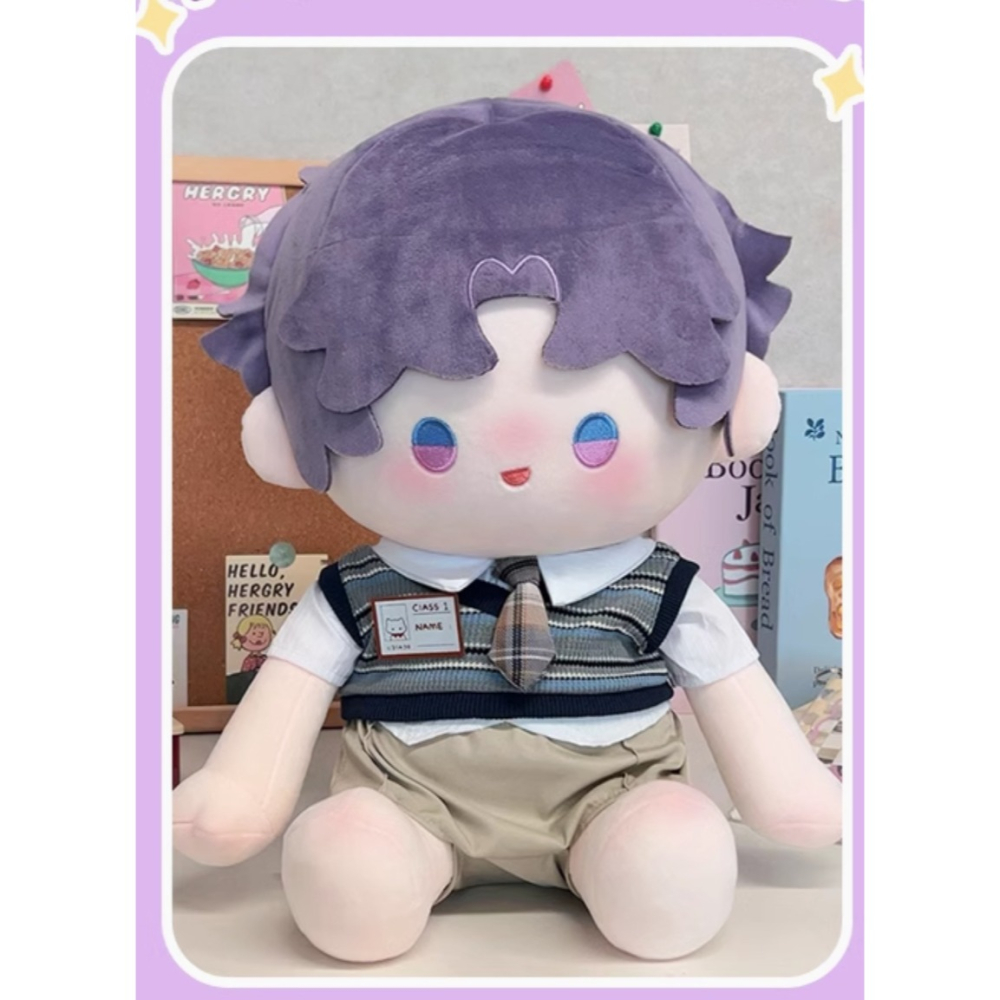 現貨+預購 戀與深空 週邊 坐姿 沈星回 棉花娃娃 祁煜 黎深 40cm 秦徹 夏以晝 生日 玩偶 公仔-細節圖4