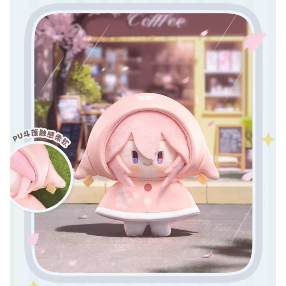 預購 原神 官方 雨中 嬉樂系列 毛絨掛件 芙寧娜 魈 希格雯 流浪者 八重神子 楓原萬葉 Genshin-細節圖4