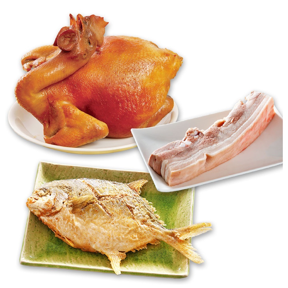 吉晟嚴選 精選三牲組(五花肉條+蔗香燻雞+熟成金鯧魚)-細節圖6