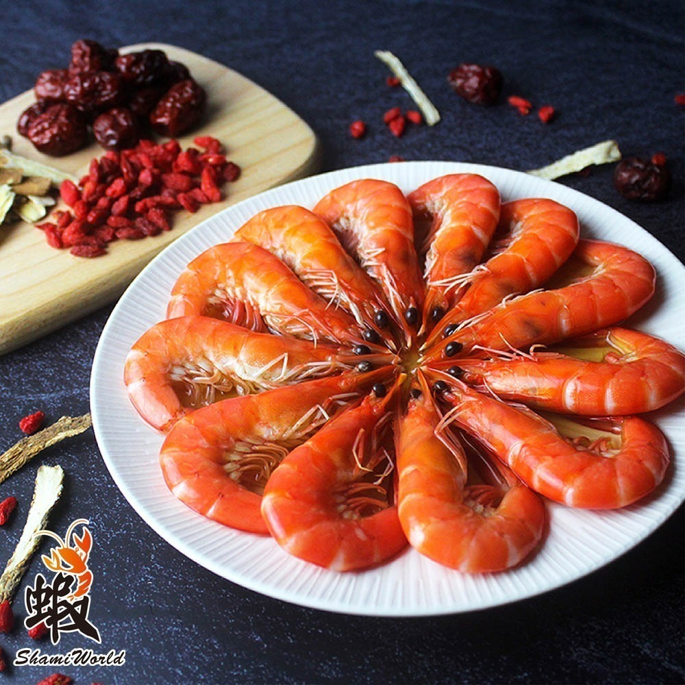 【蝦覓世界】藥膳紹興醉蝦(400g (固形物300±9g))-大尾-細節圖2
