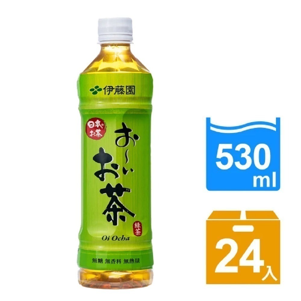 【美式賣場】伊藤園 Oi Ocha 綠茶(530mL X 24瓶/箱)｜#98270-細節圖3