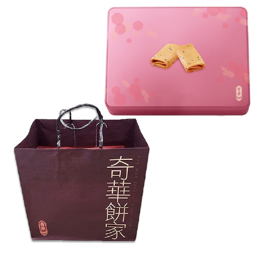 【奇華餅家】粉罐肉鬆鳳凰捲(6包X3片/盒 附提袋)(獨規)_2026春節禮盒-細節圖2