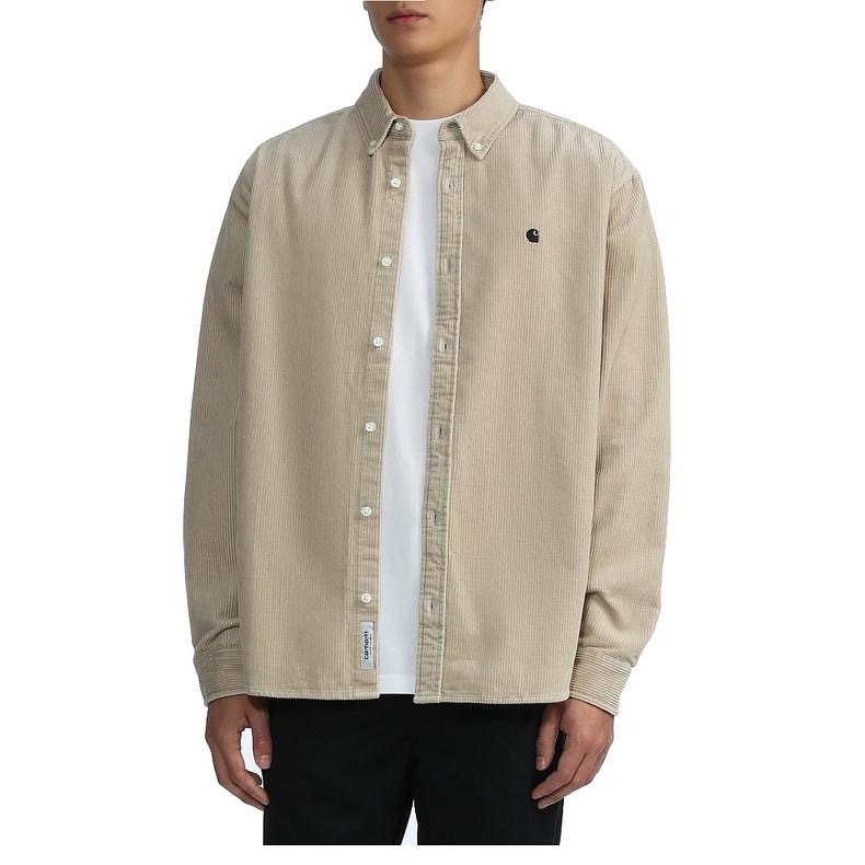 Carhartt WIP Madison Cord Shirt 襯衫 男 秋冬 古著風格 經典 刺繡水洗 燈芯絨 保暖-細節圖2