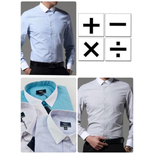 [G2000] 款 撞色 白領 條紋Slim Fit 長袖襯衫 全新正品 預購區